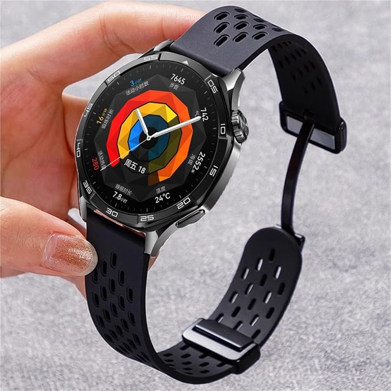 Magnetic Silicone Strap For Huawei Watch GT5 GT4 41mm B Starlight Color Sports Band - Image 2